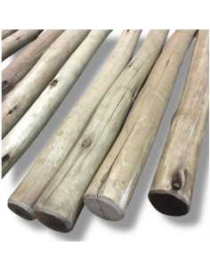 Pack 10 ud Palos Postes Tratados de Eucalipto ø 2-5 cm